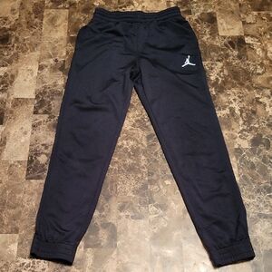 Jordan Kids Navy Joggers with Logo Size M